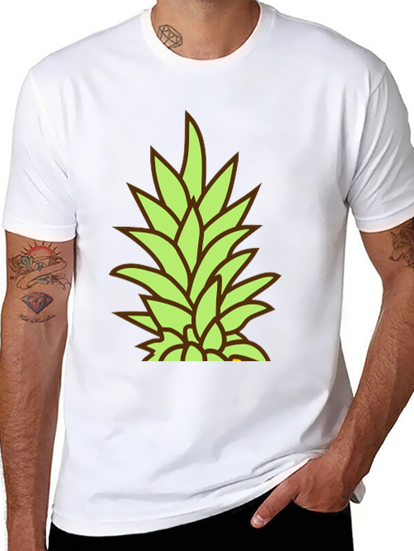 Pineapple Top Graphic Tee - Tropical Vibe