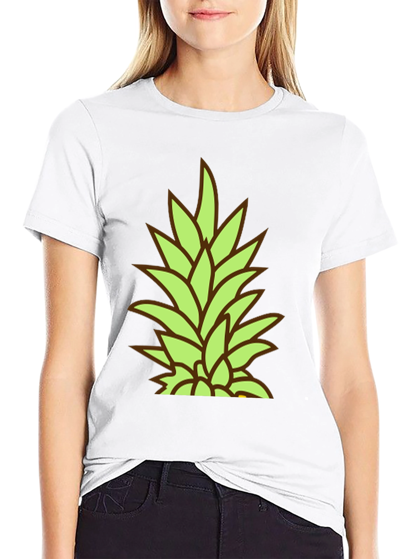 Pineapple Top Graphic Tee - Tropical Vibe