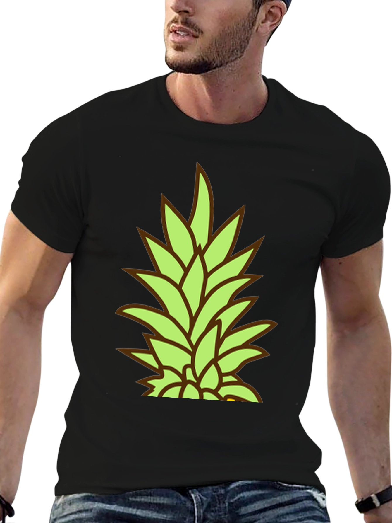 Pineapple Top Graphic Tee - Tropical Vibe