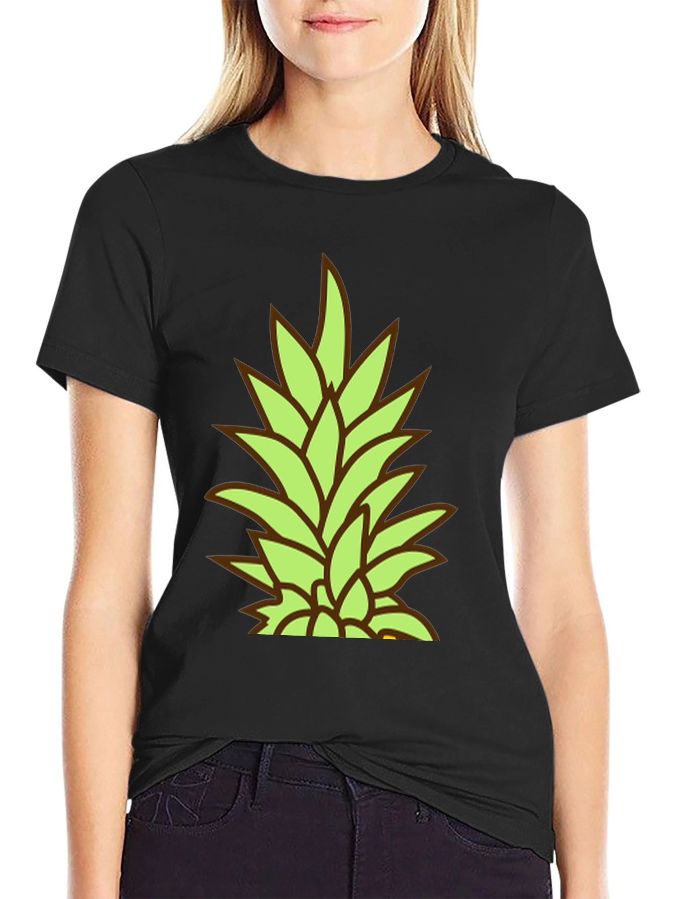 Pineapple Top Graphic Tee - Tropical Vibe