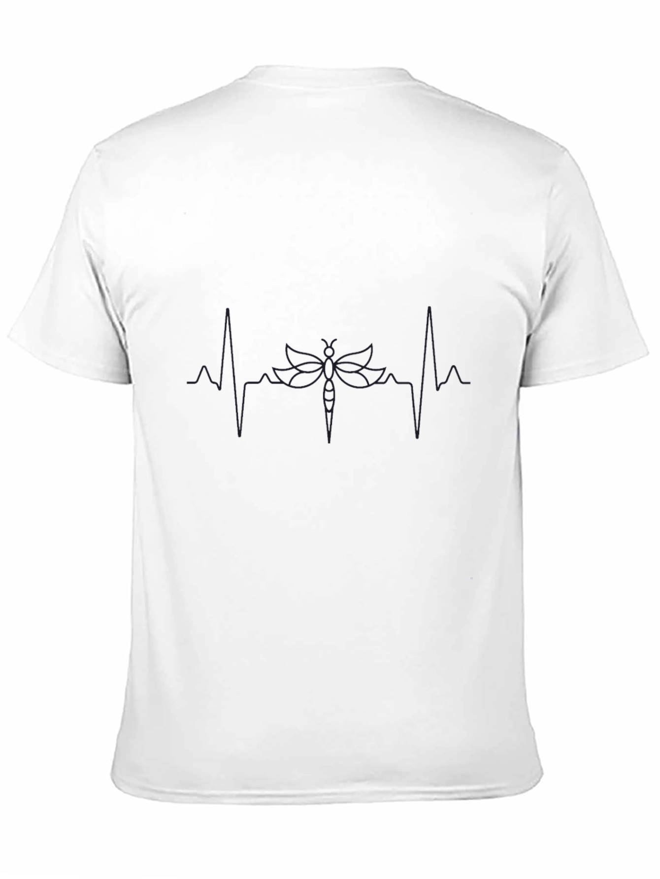 Dragonfly Heartbeat Graphic T-Shirt - Unique Design!