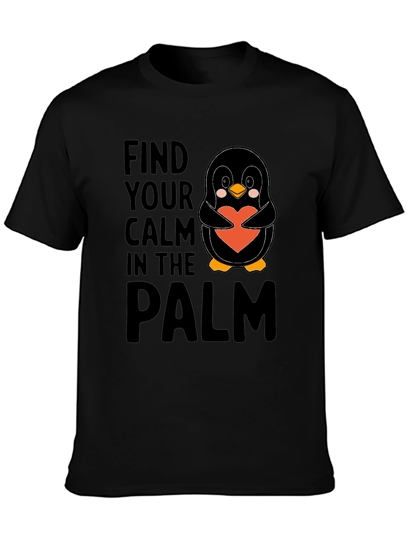 Penguin Heart T-Shirt - Find Your Calm