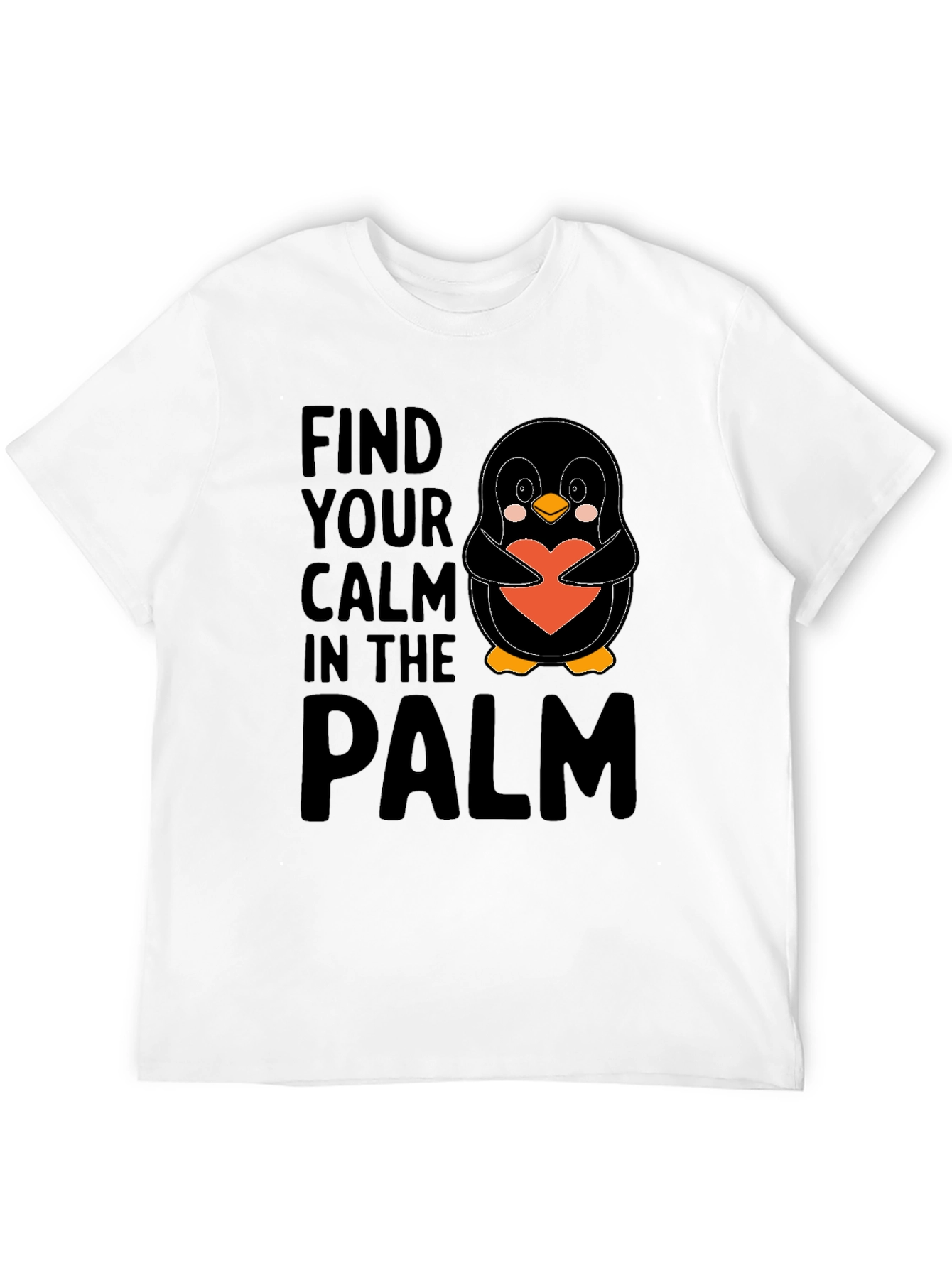 Penguin Heart T-Shirt - Find Your Calm