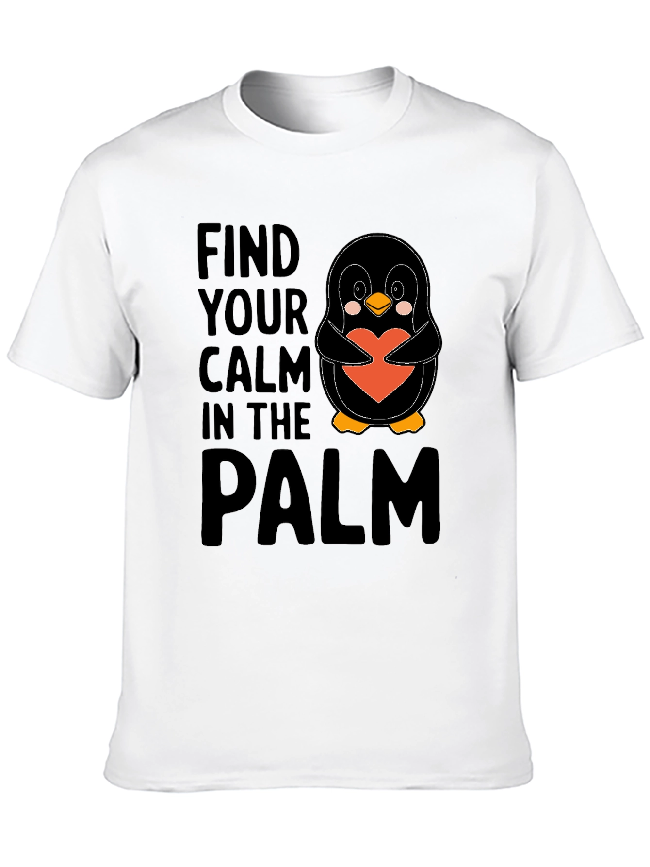 Penguin Heart T-Shirt - Find Your Calm