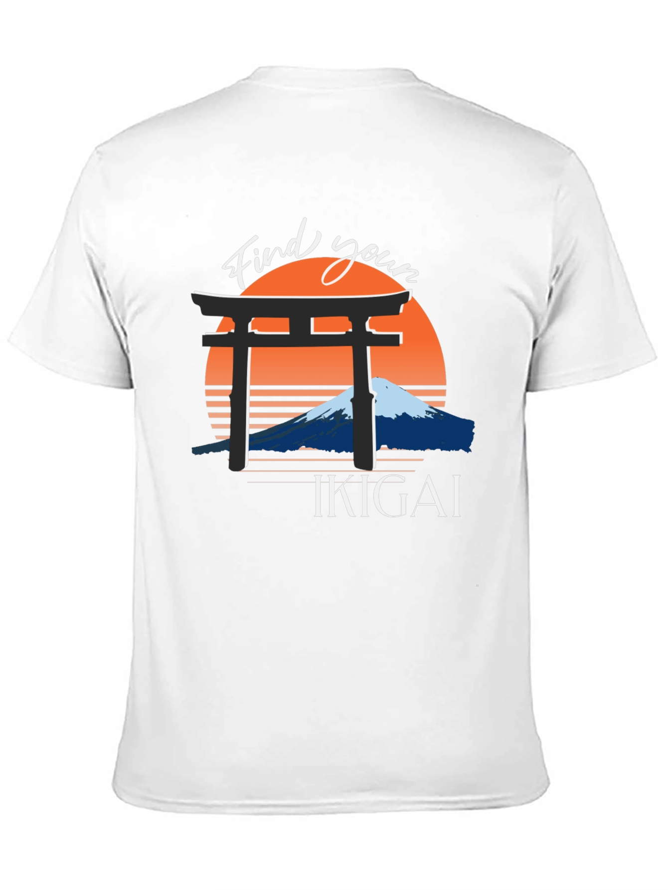 Find Your Ikigai T-Shirt - Japanese Mountain Design