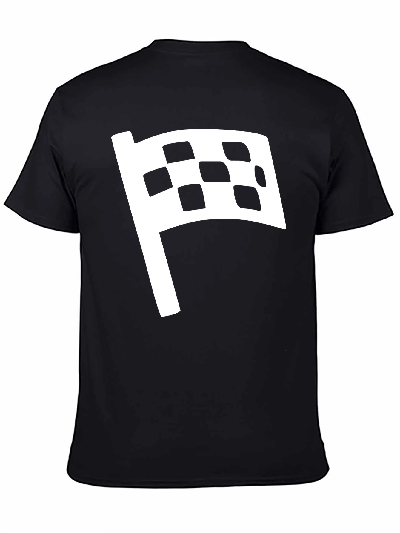 Checkered Flag Graphic Tee - Race Day Style