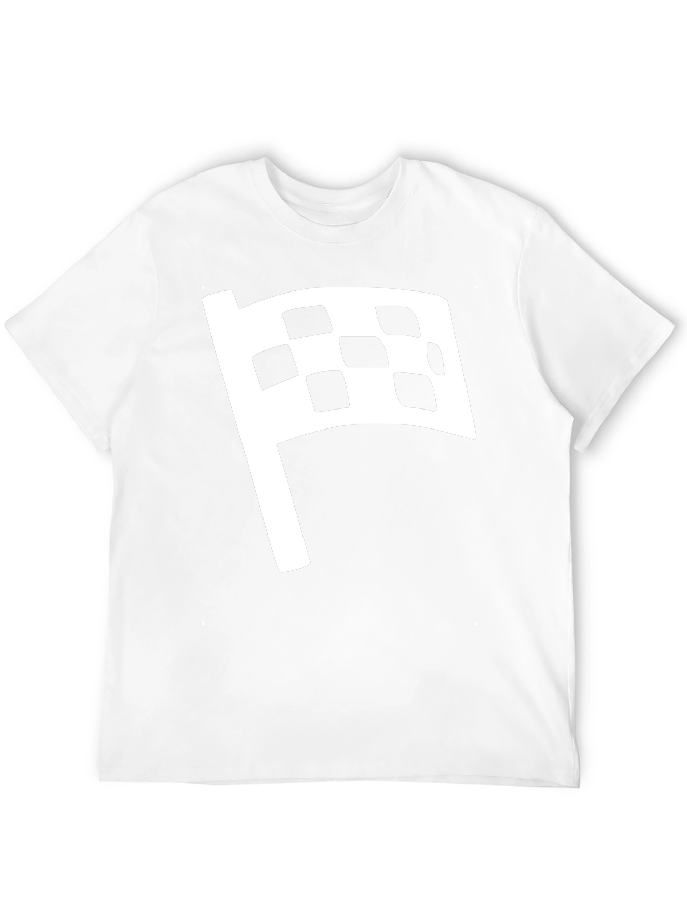 Checkered Flag Graphic Tee - Race Day Style