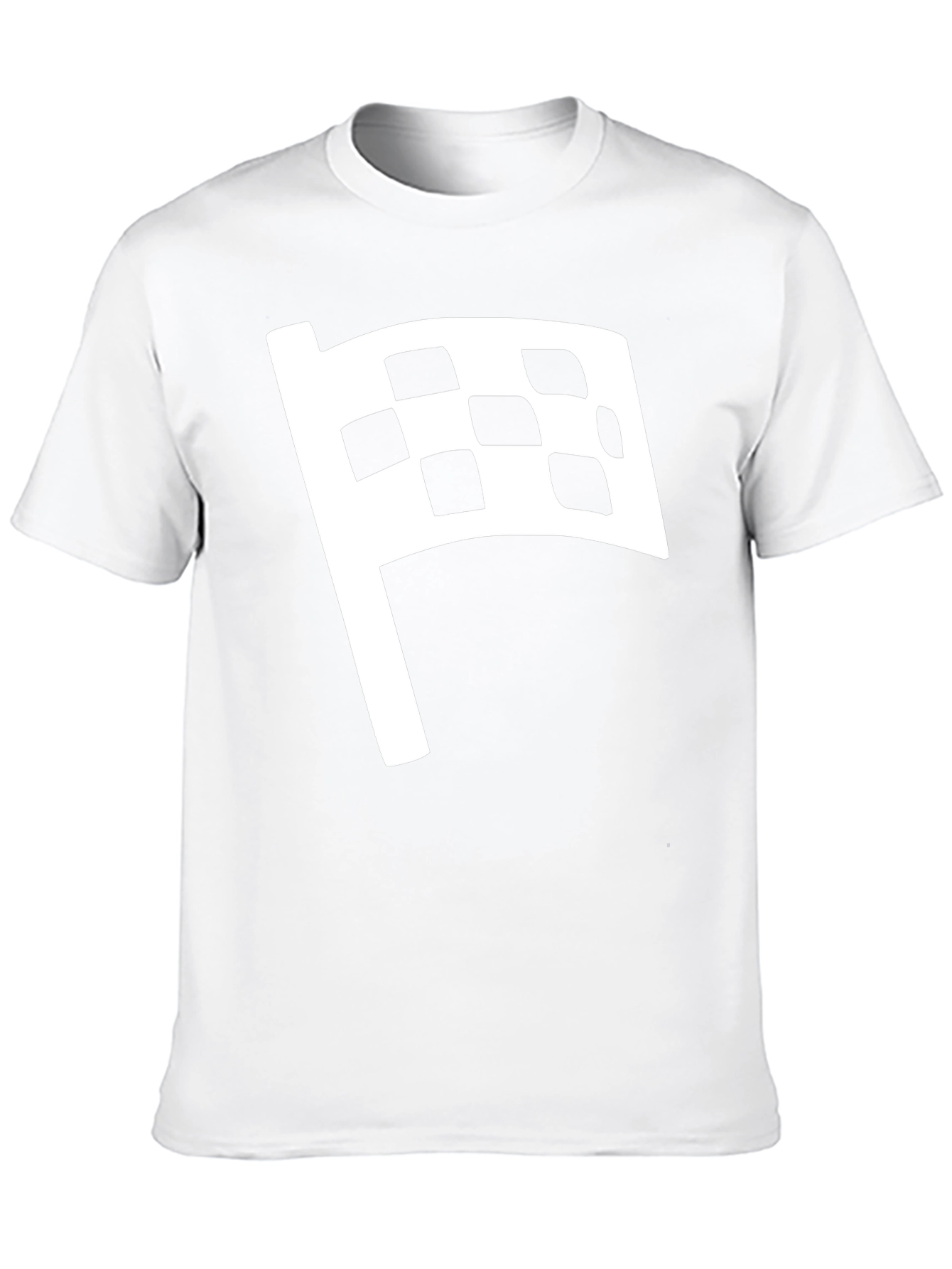 Checkered Flag Graphic Tee - Race Day Style