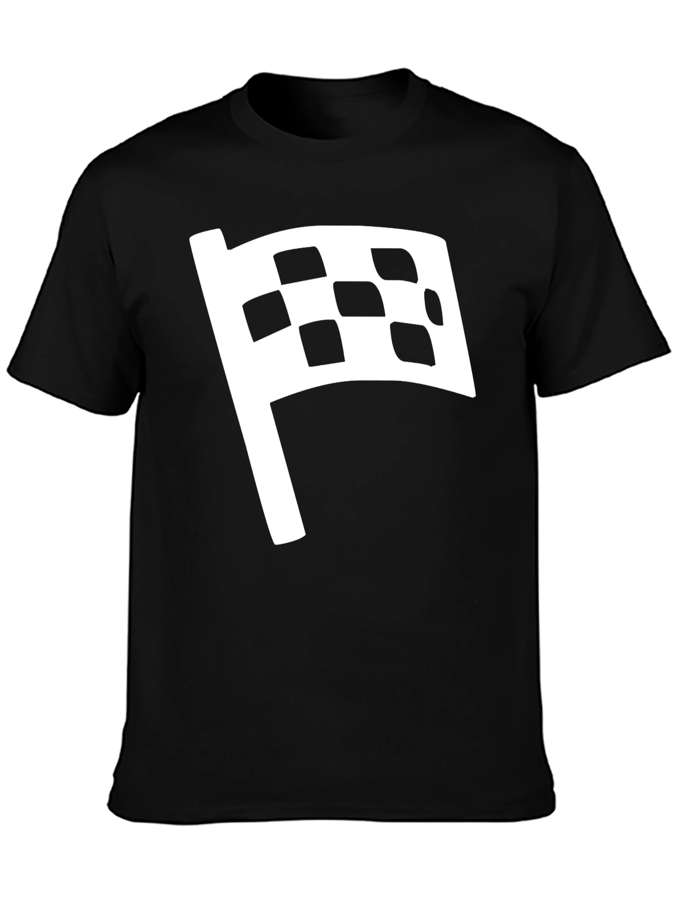 Checkered Flag Graphic Tee - Race Day Style