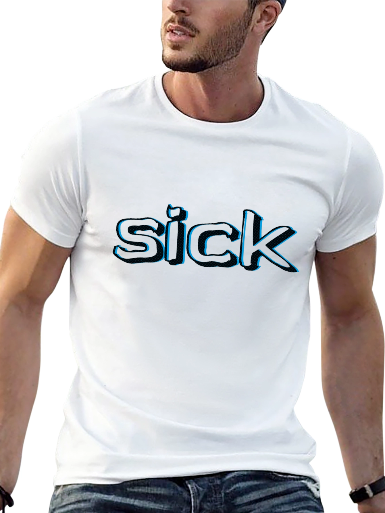 Sick Graphic T-Shirt - Mens Black Tee