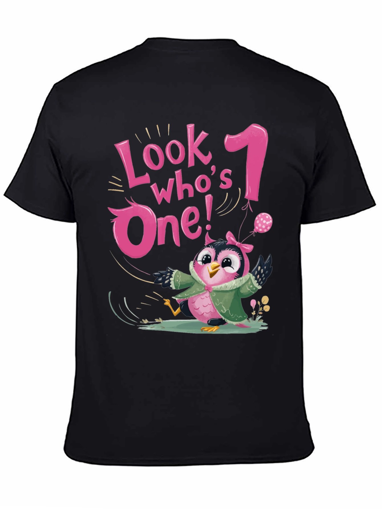 Look Whos One! 1st Birthday Owl T-Shirt