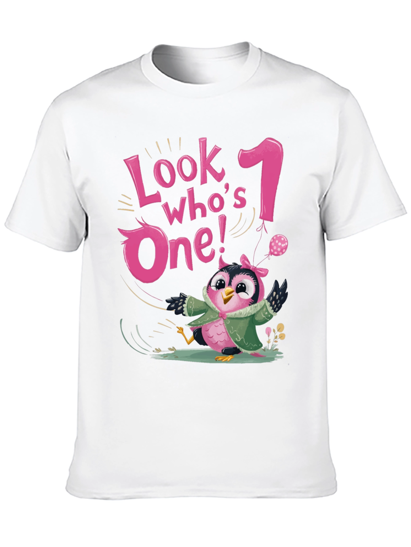 Look Whos One! 1st Birthday Owl T-Shirt