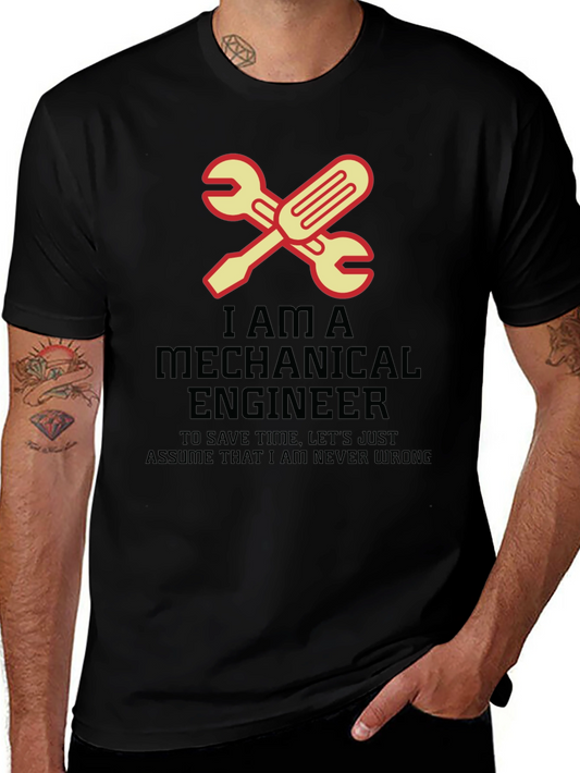 Mechanical Engineer T-Shirt - Never Wrong Wrench Tee
