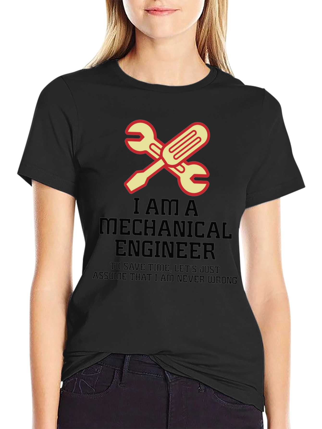 Mechanical Engineer T-Shirt - Never Wrong Wrench Tee