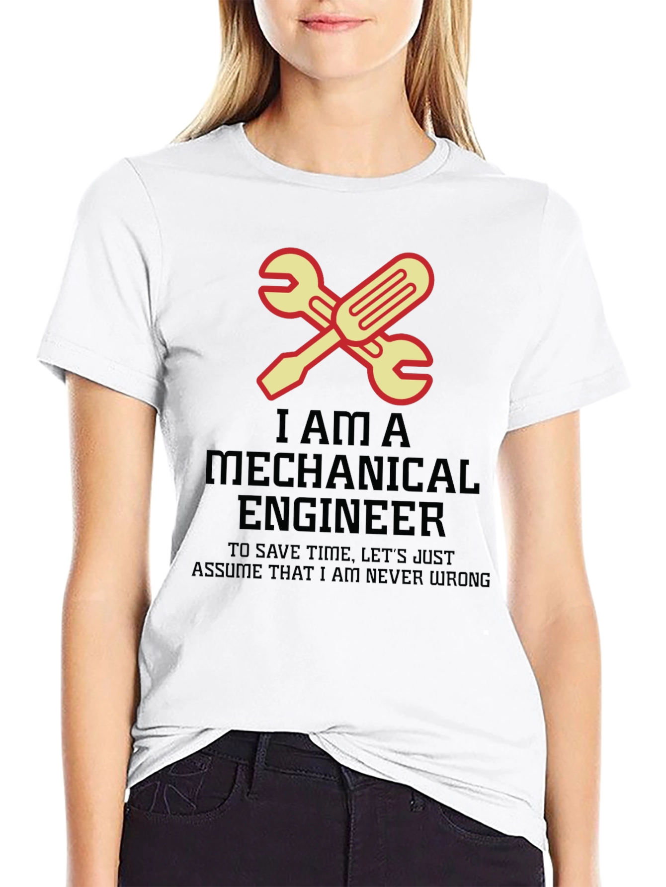 Mechanical Engineer T-Shirt - Never Wrong Wrench Tee