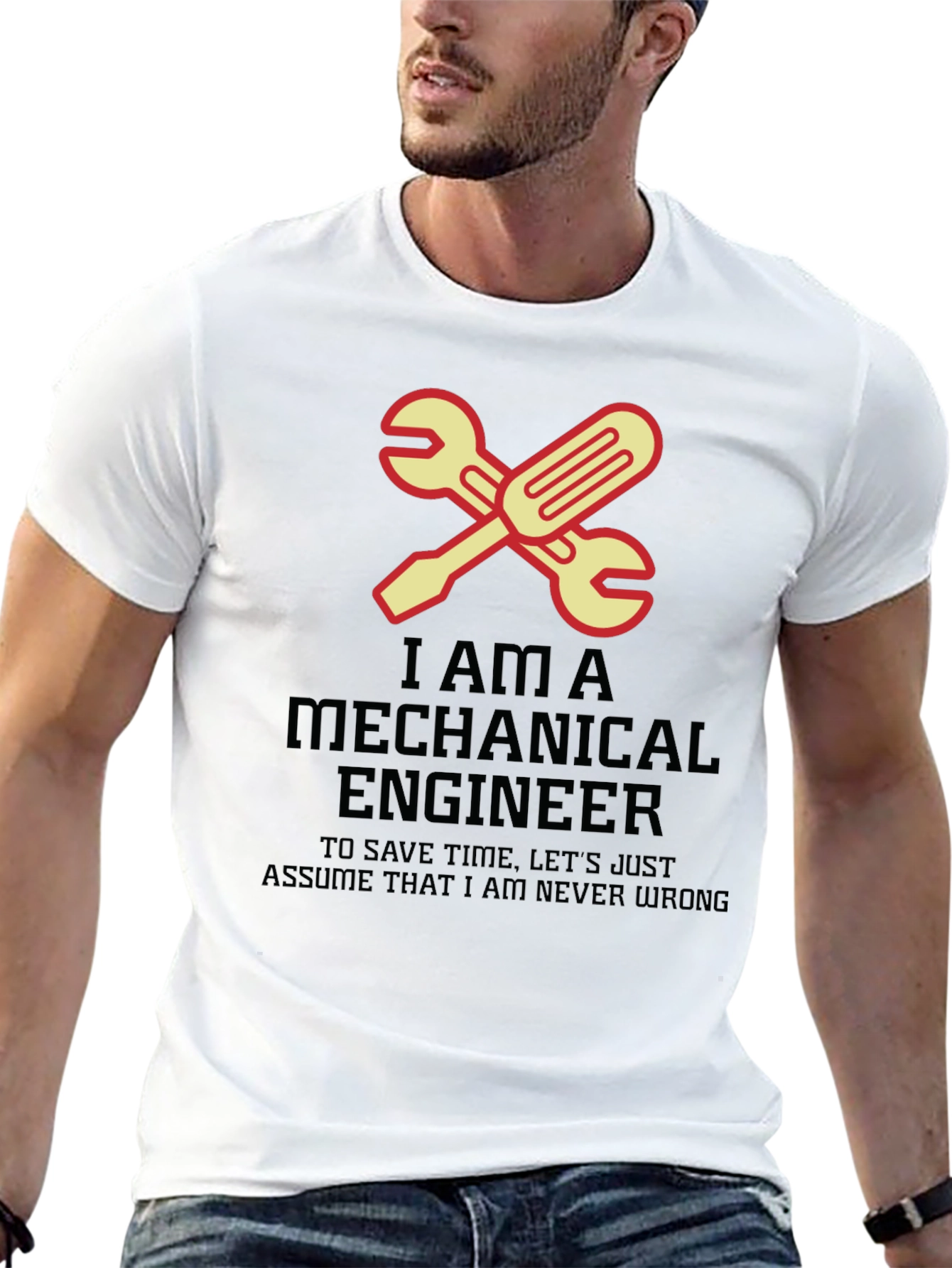 Mechanical Engineer T-Shirt - Never Wrong Wrench Tee