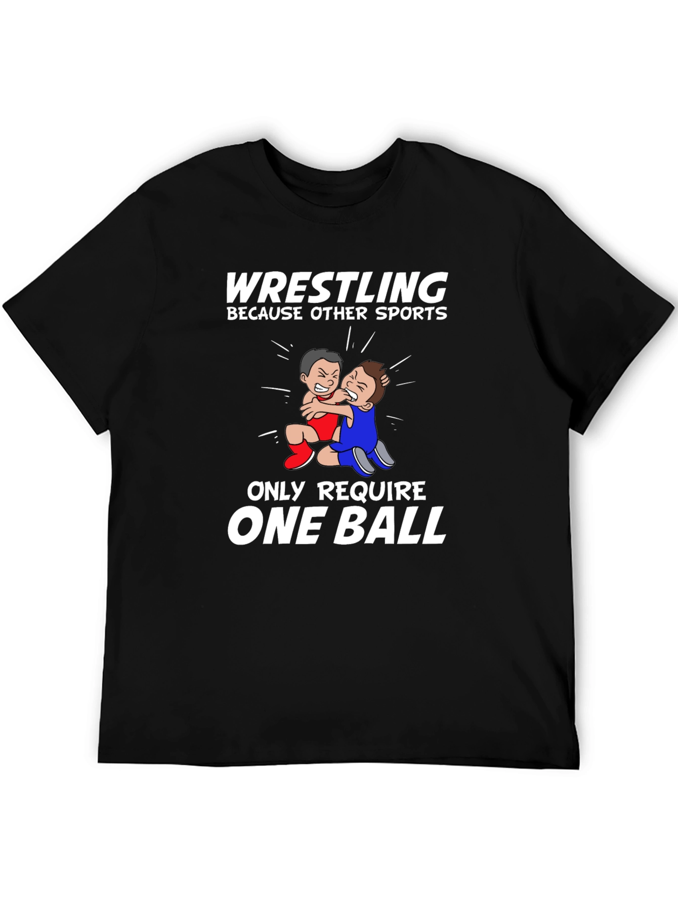 Wrestling Two Balls Graphic Tee