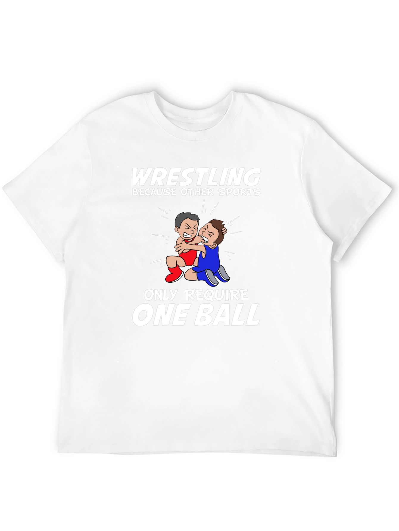 Wrestling Two Balls Graphic Tee