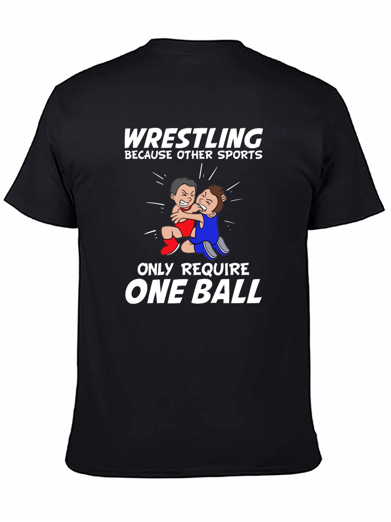 Wrestling Two Balls Graphic Tee