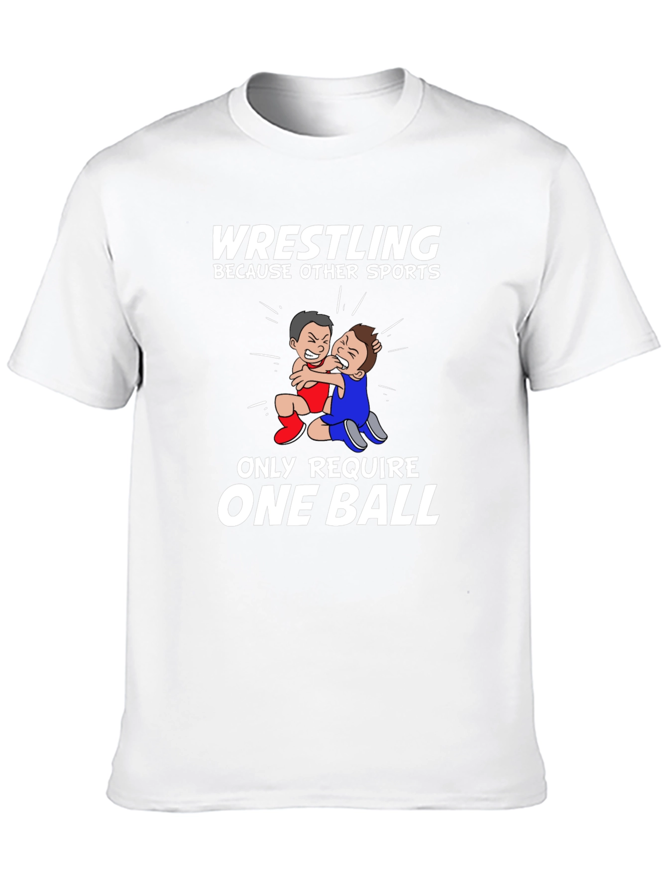 Wrestling Two Balls Graphic Tee