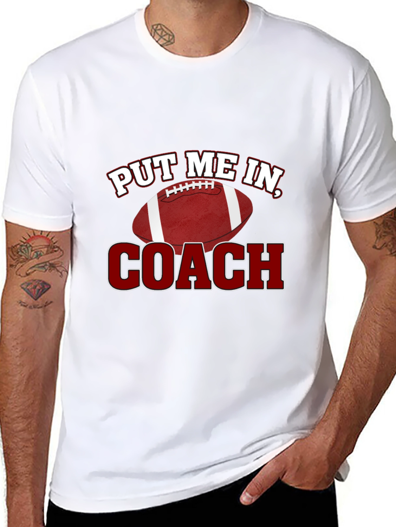 Put Me In Coach! Football Graphic Tee
