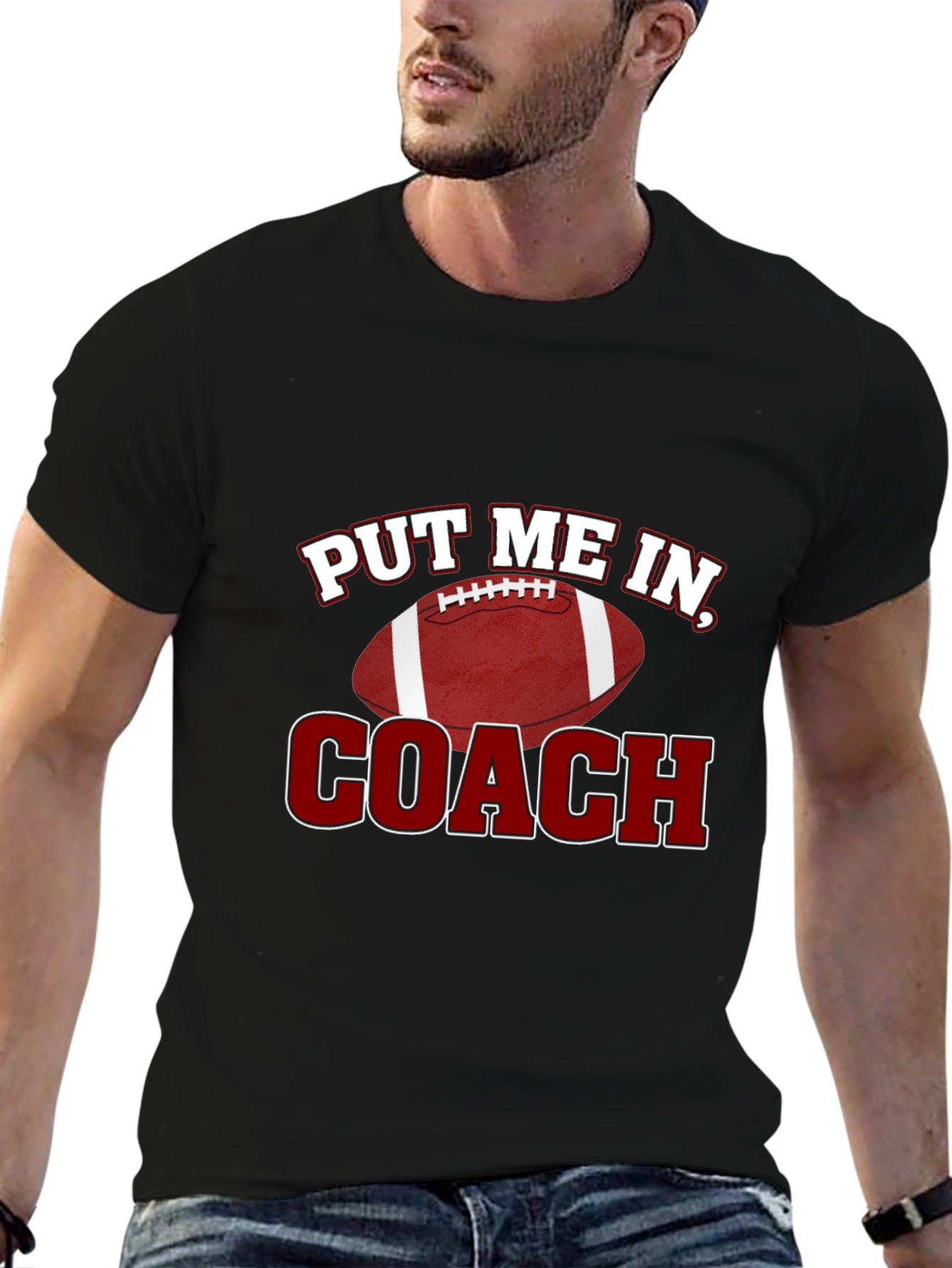 Put Me In Coach! Football Graphic Tee
