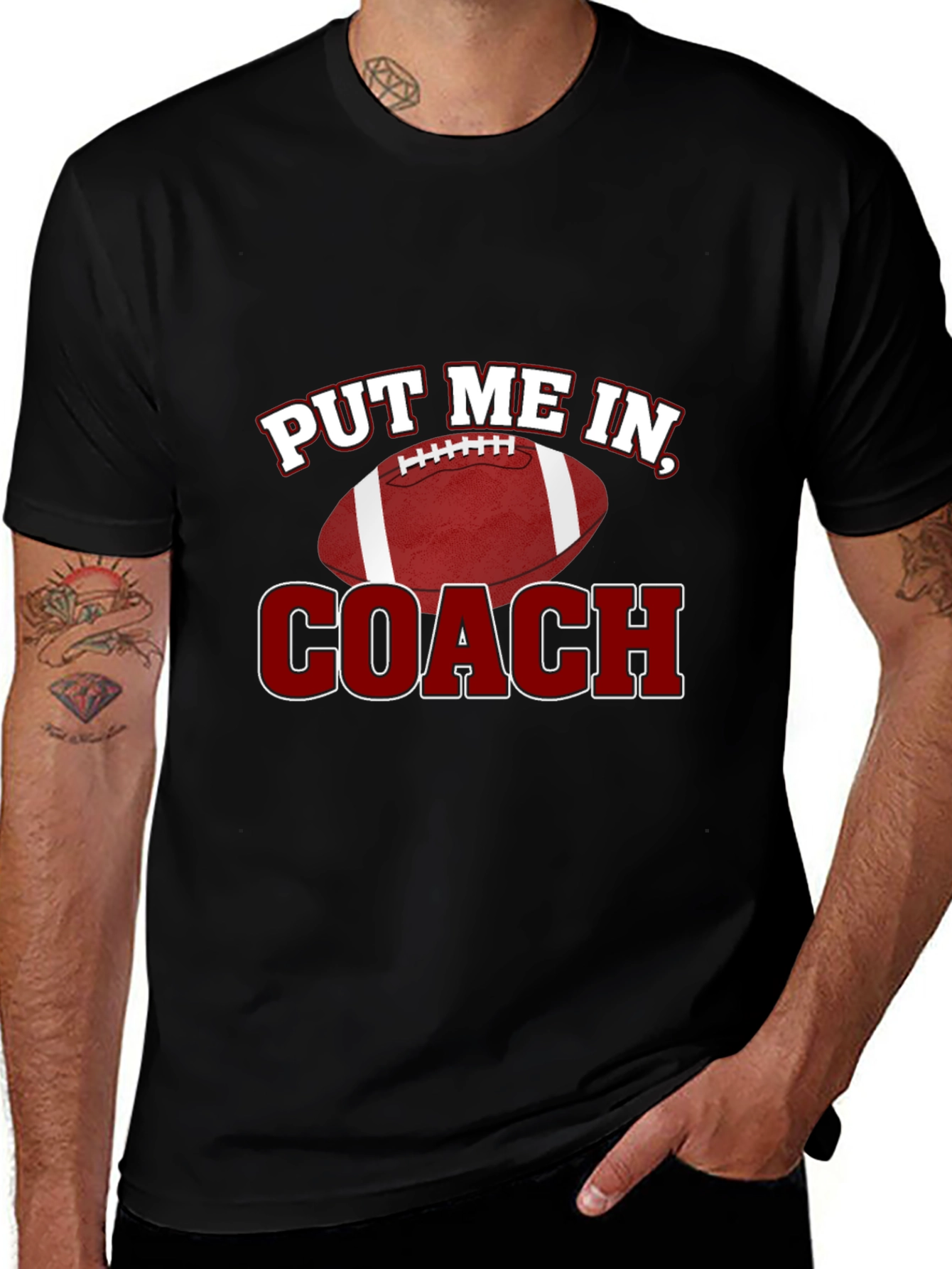 Put Me In Coach! Football Graphic Tee