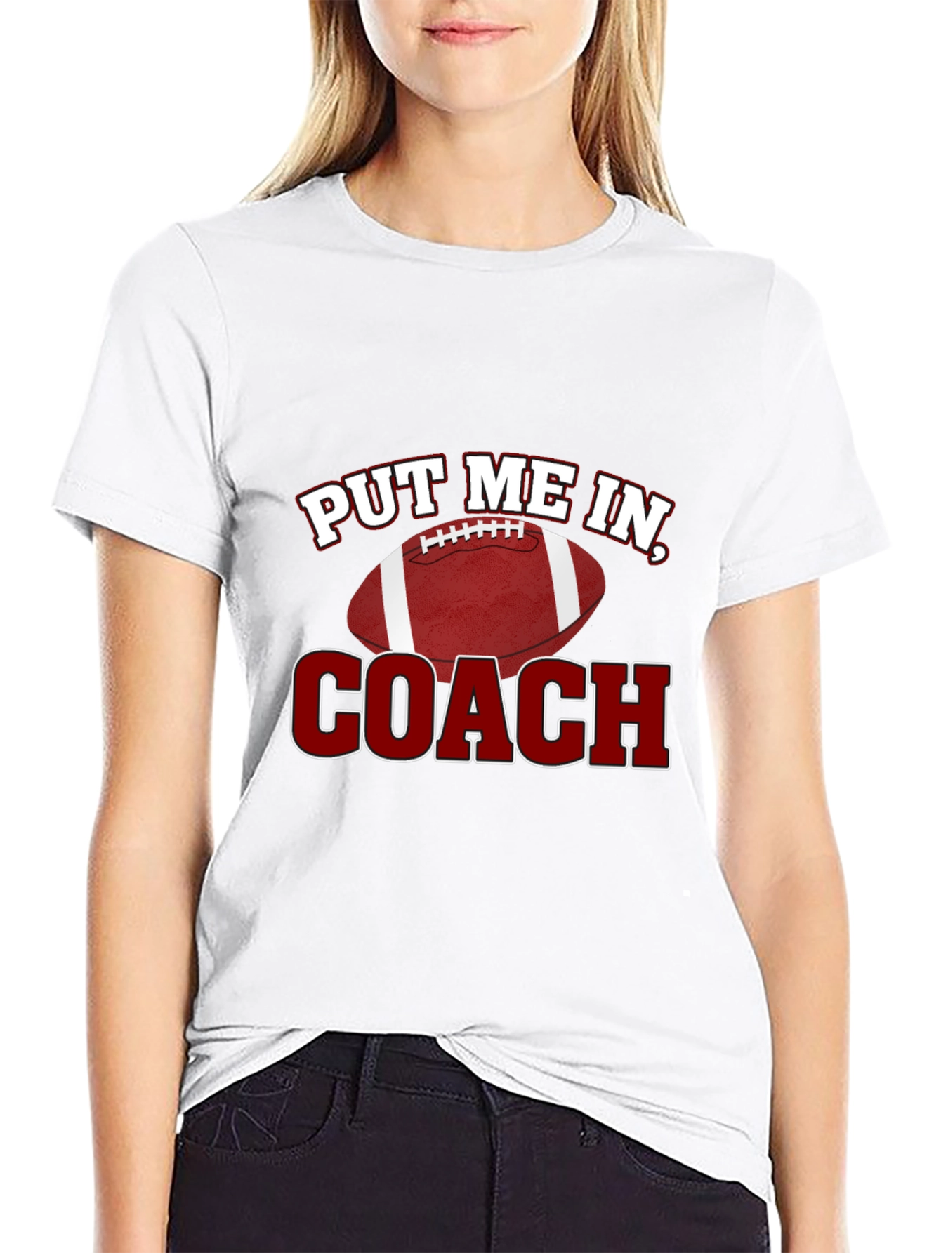 Put Me In Coach! Football Graphic Tee