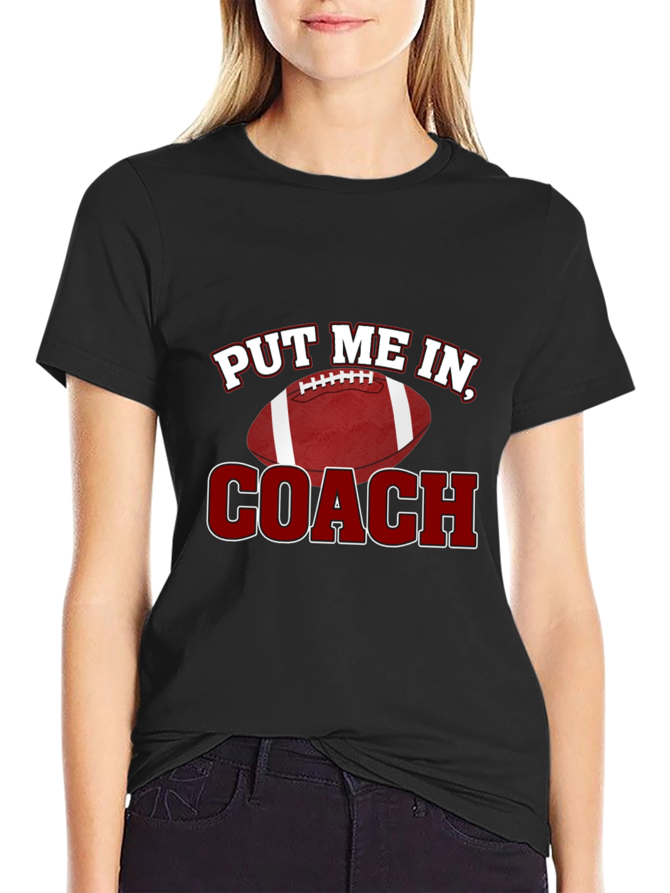 Put Me In Coach! Football Graphic Tee