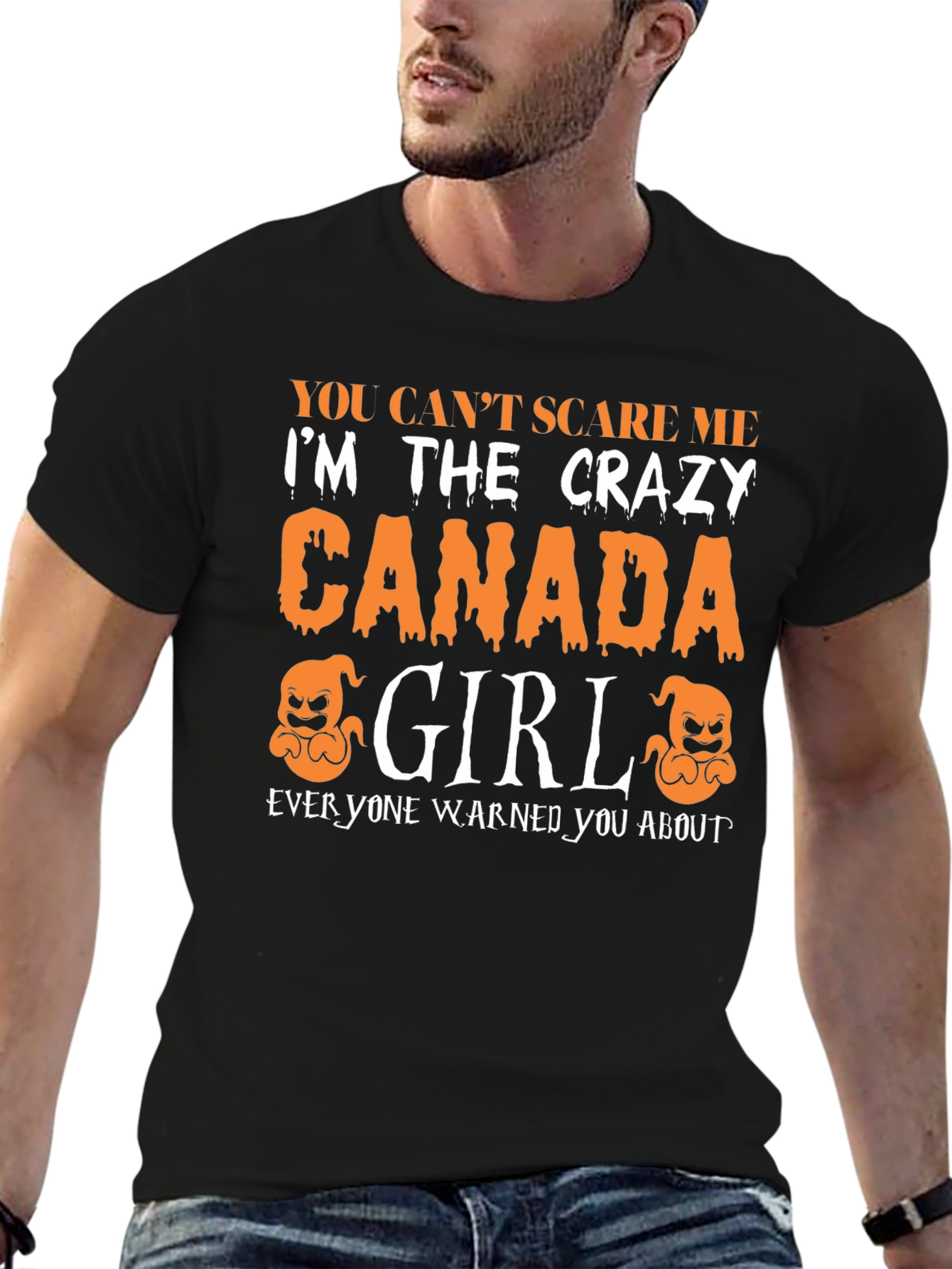 Crazy Canada Girl Halloween T-Shirt