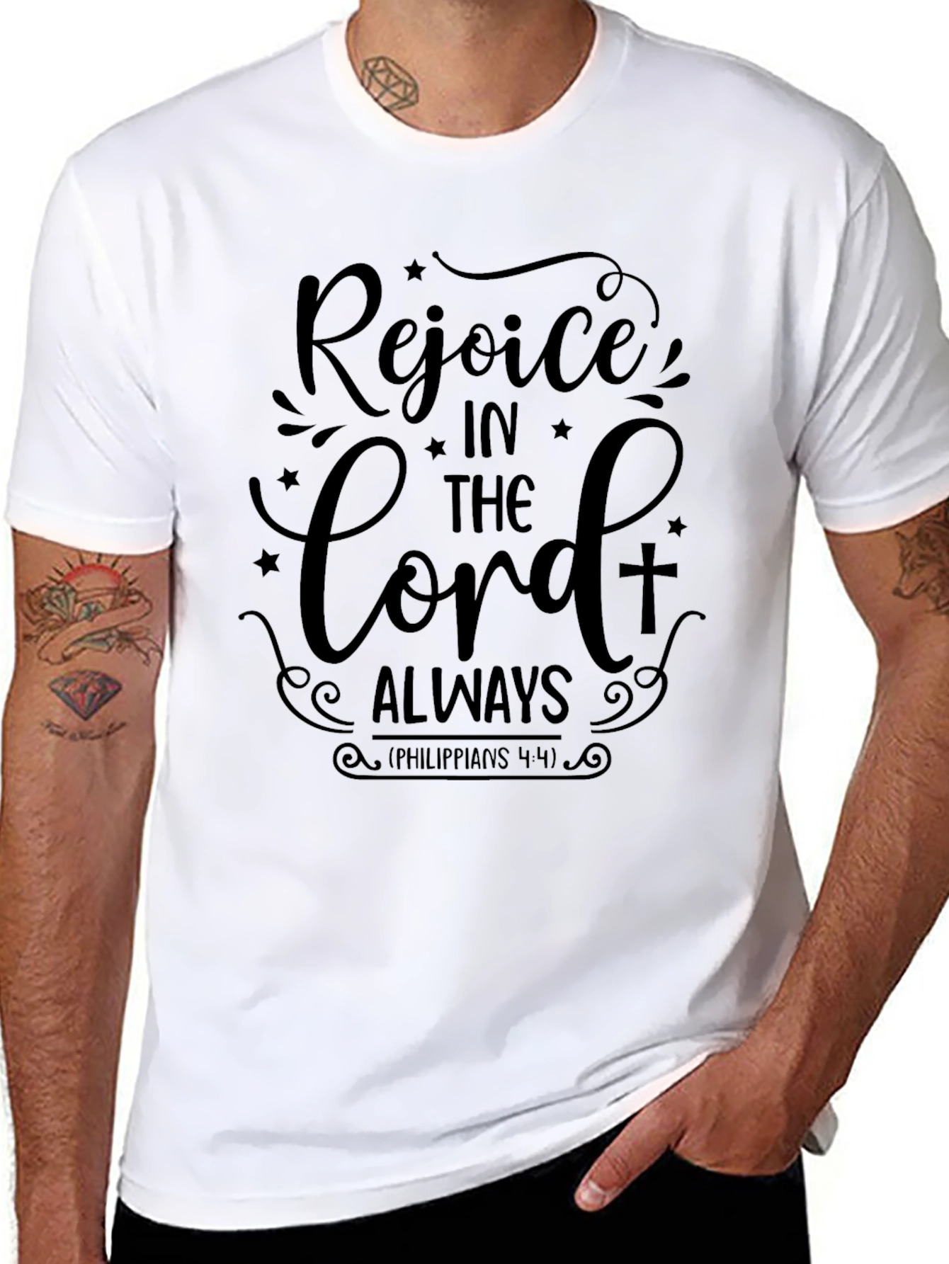 Rejoice in the Lord Always T-Shirt Christian Apparel