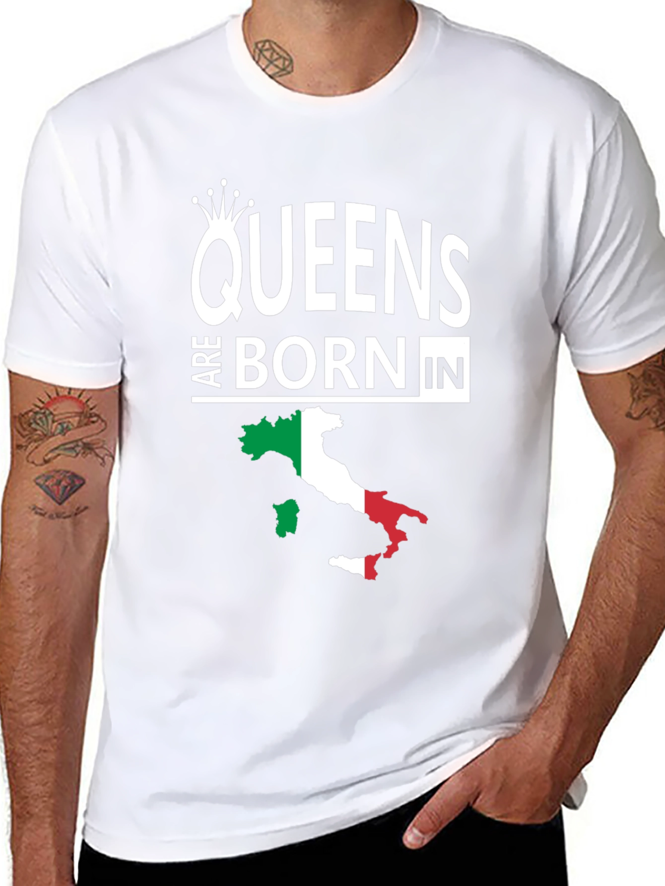 Queens Born in Italy T-Shirt