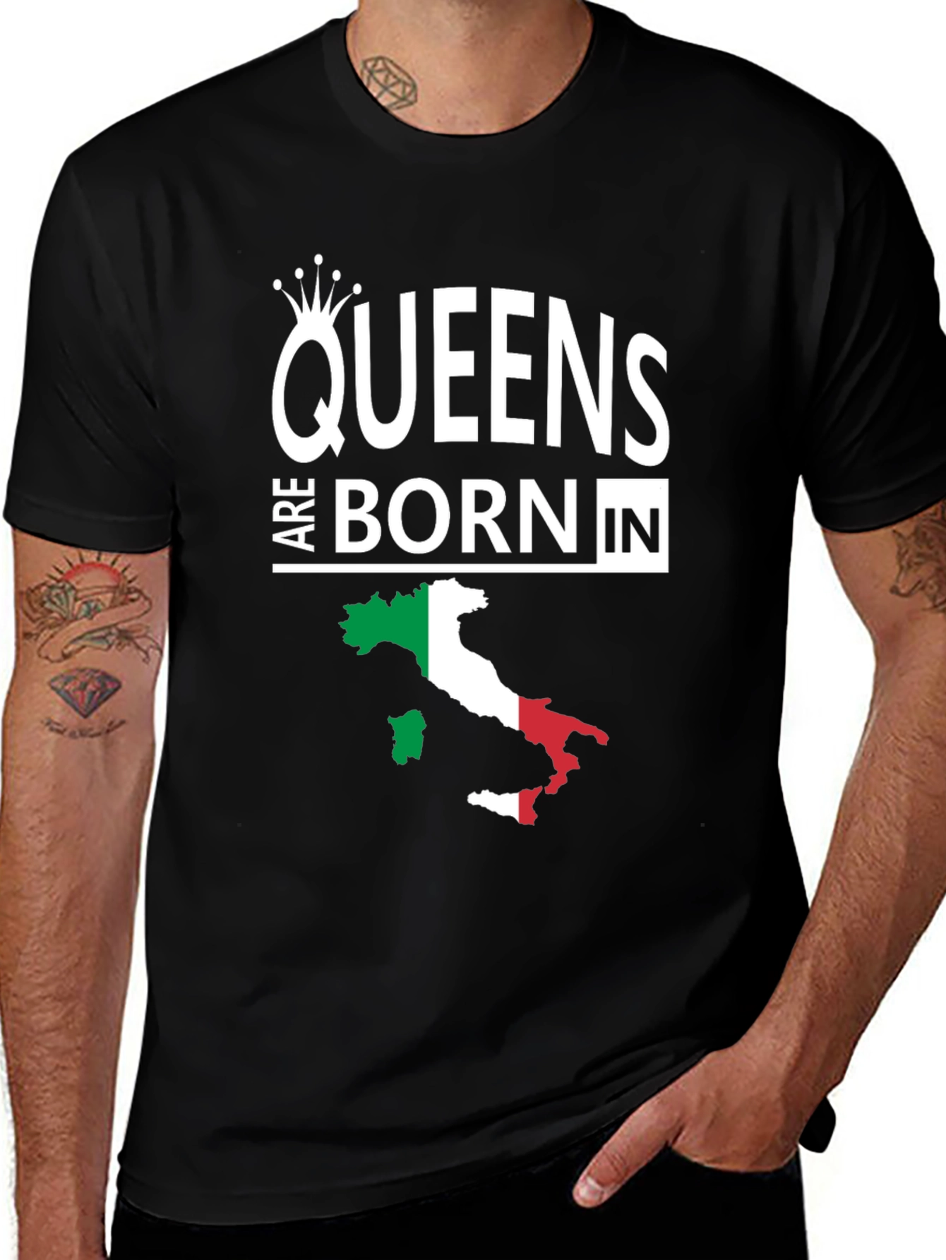 Queens Born in Italy T-Shirt