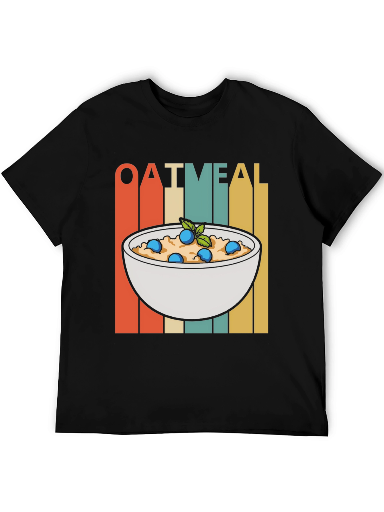 Retro Oatmeal T-Shirt - Breakfast Foodie Tee