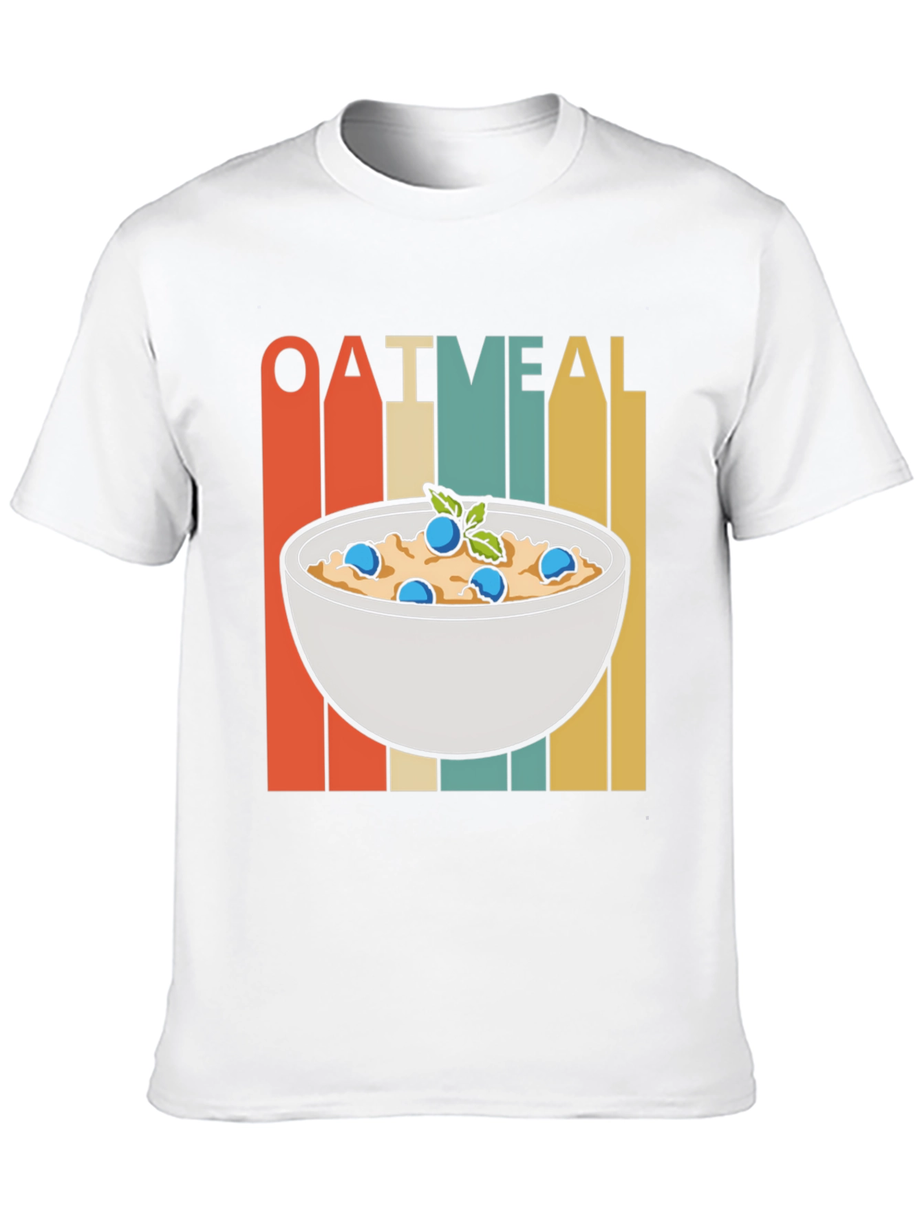 Retro Oatmeal T-Shirt - Breakfast Foodie Tee