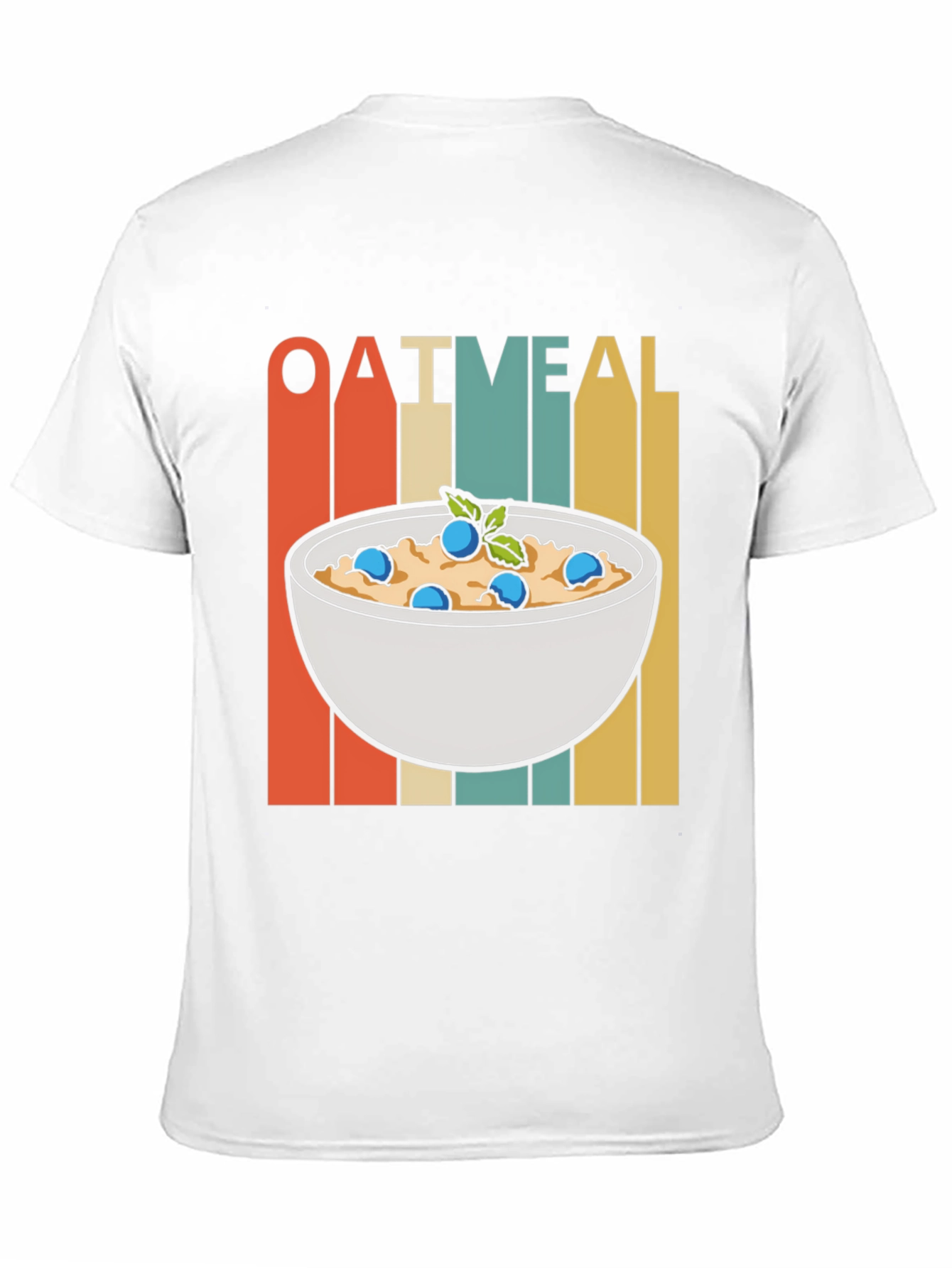 Retro Oatmeal T-Shirt - Breakfast Foodie Tee