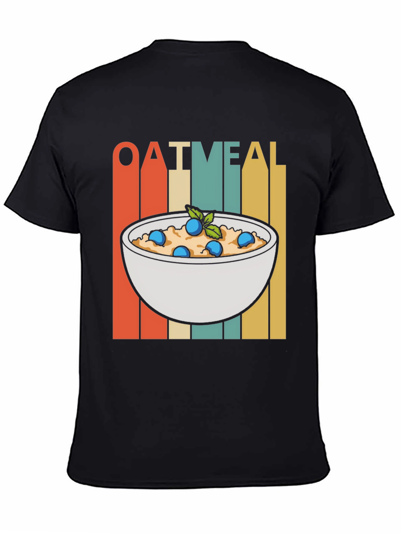 Retro Oatmeal T-Shirt - Breakfast Foodie Tee