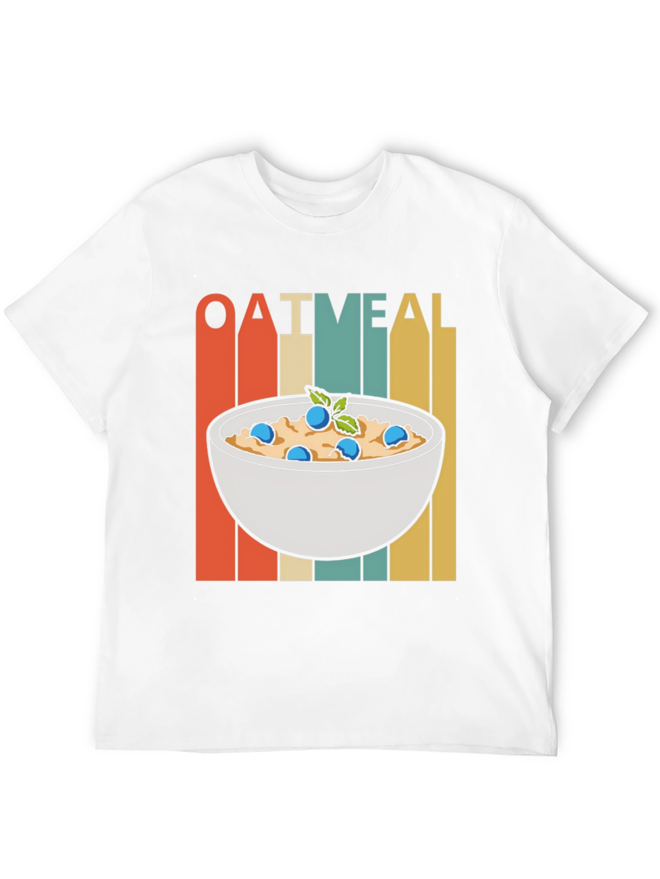 Retro Oatmeal T-Shirt - Breakfast Foodie Tee