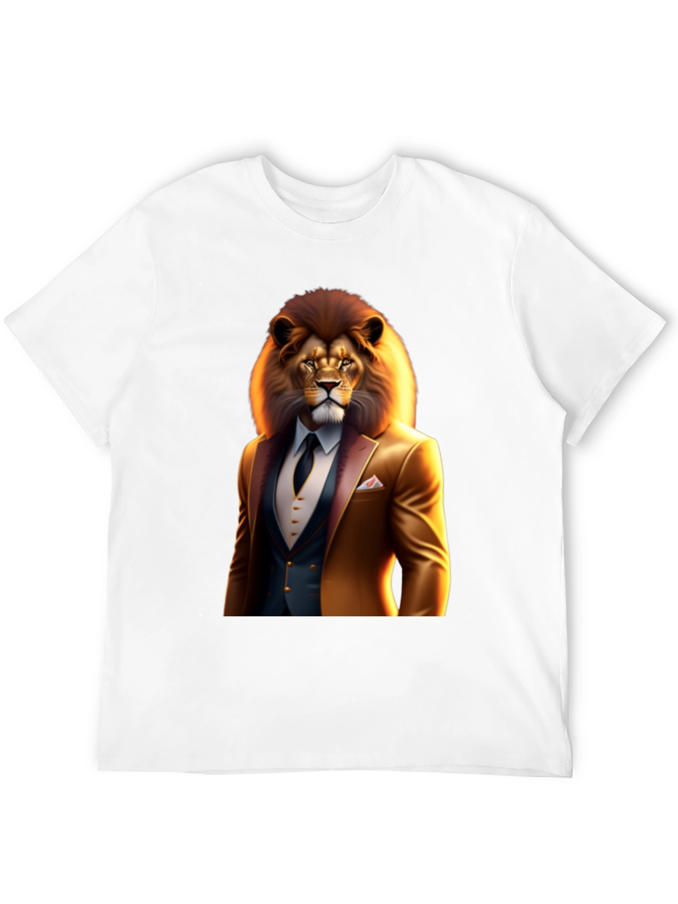Lion Suit Graphic Tee - Bold Style