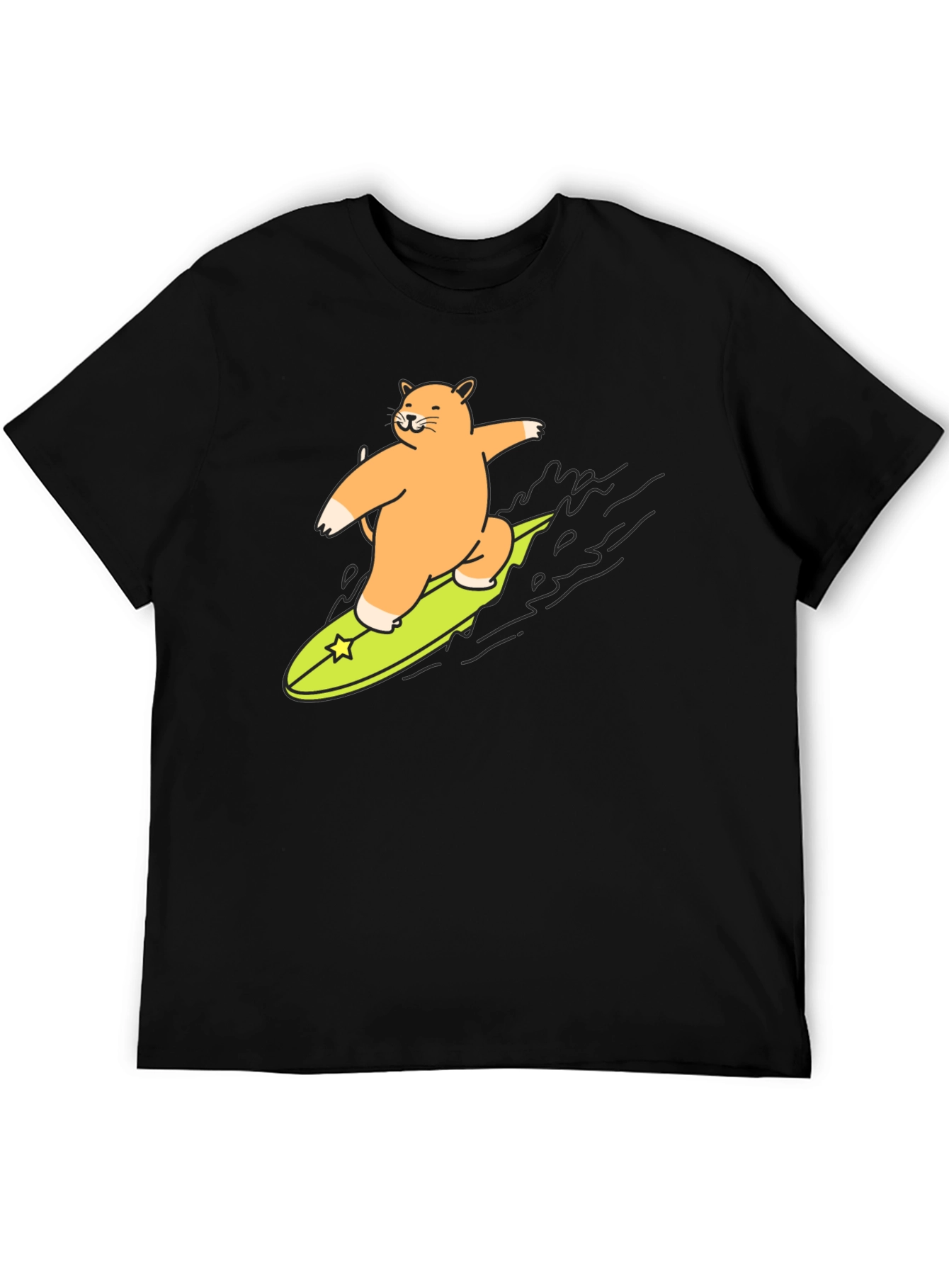 Surfing Cat T-Shirt - Cool Graphic Tee
