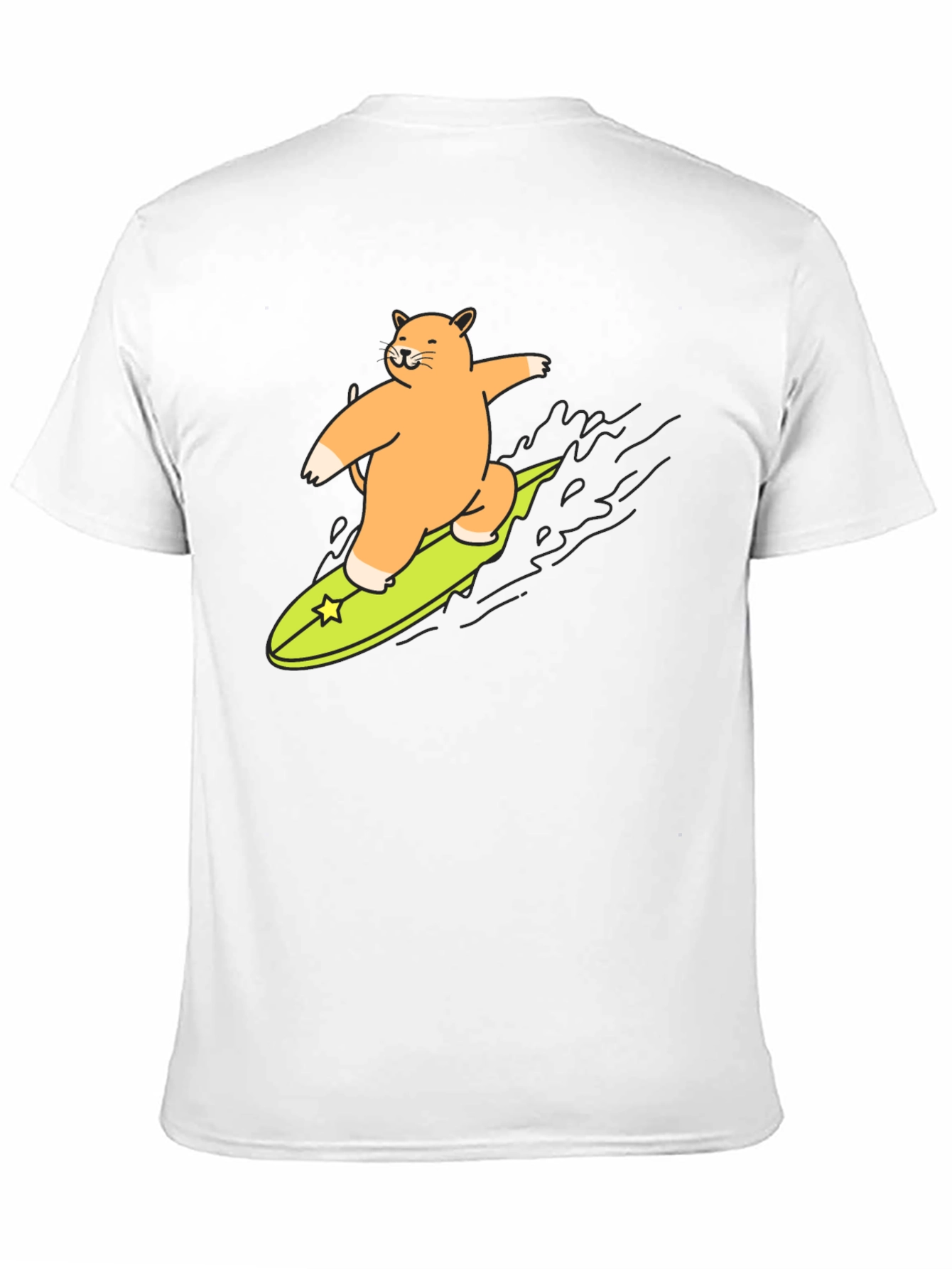 Surfing Cat T-Shirt - Cool Graphic Tee