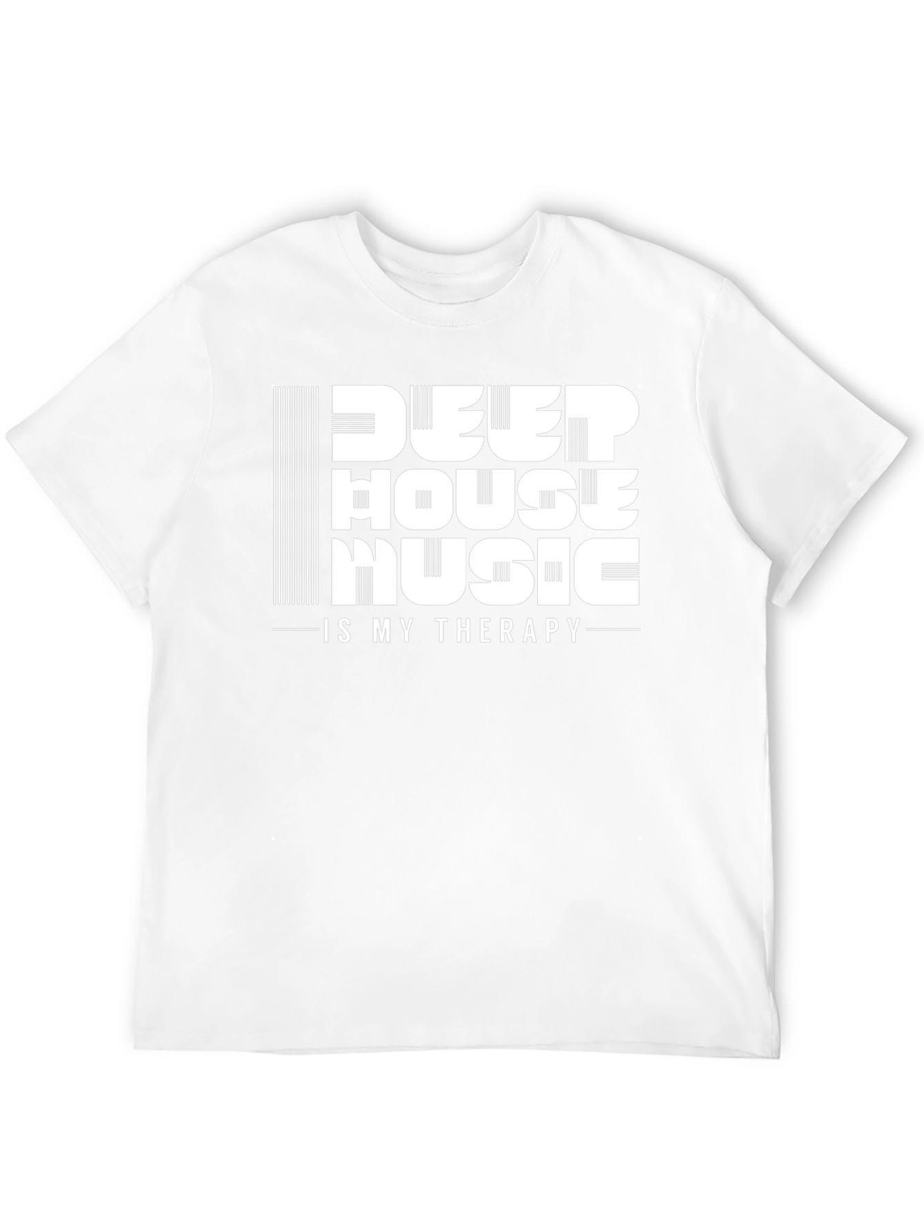 Deep House Music Therapy T-Shirt - Black