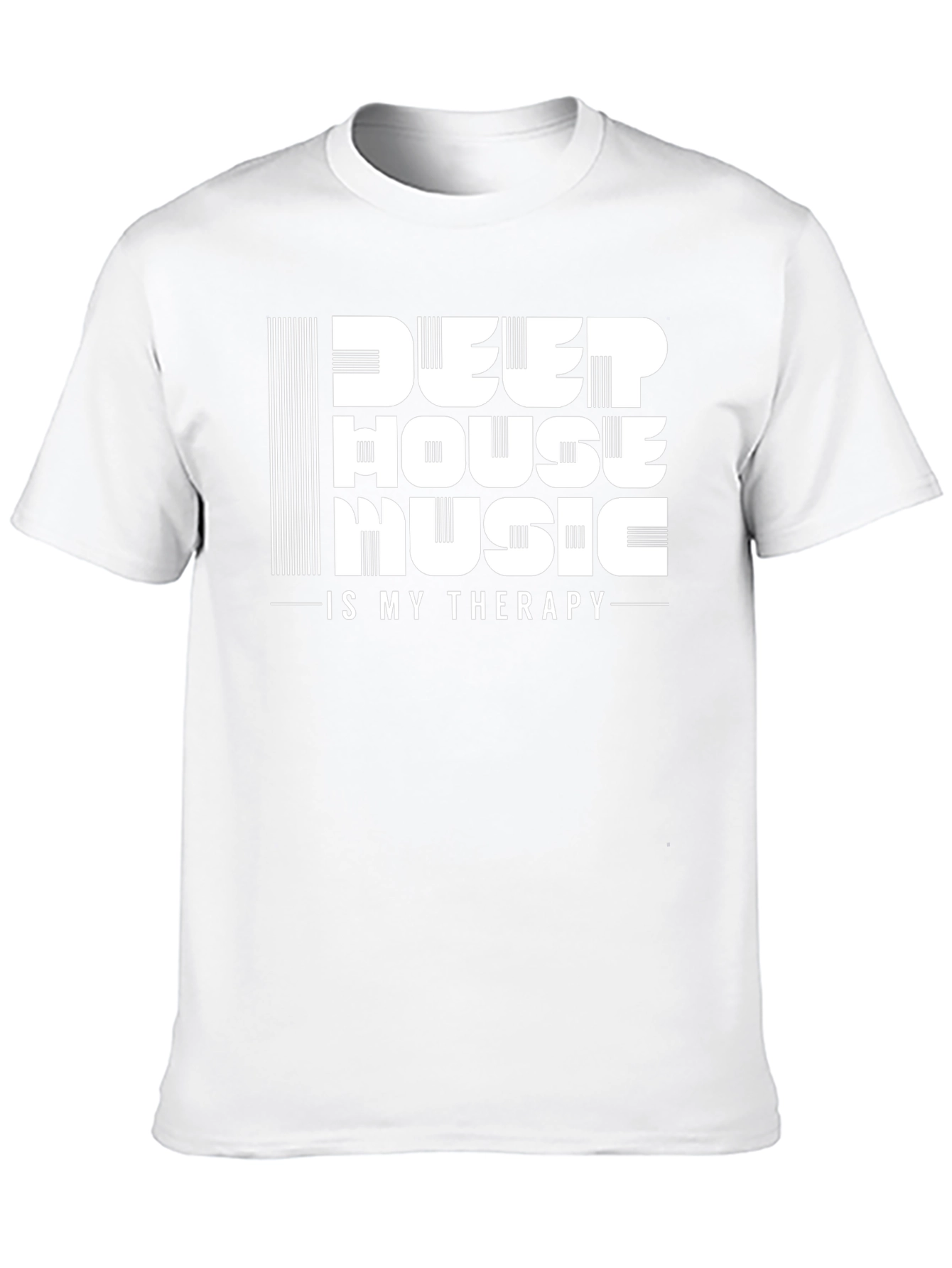 Deep House Music Therapy T-Shirt - Black