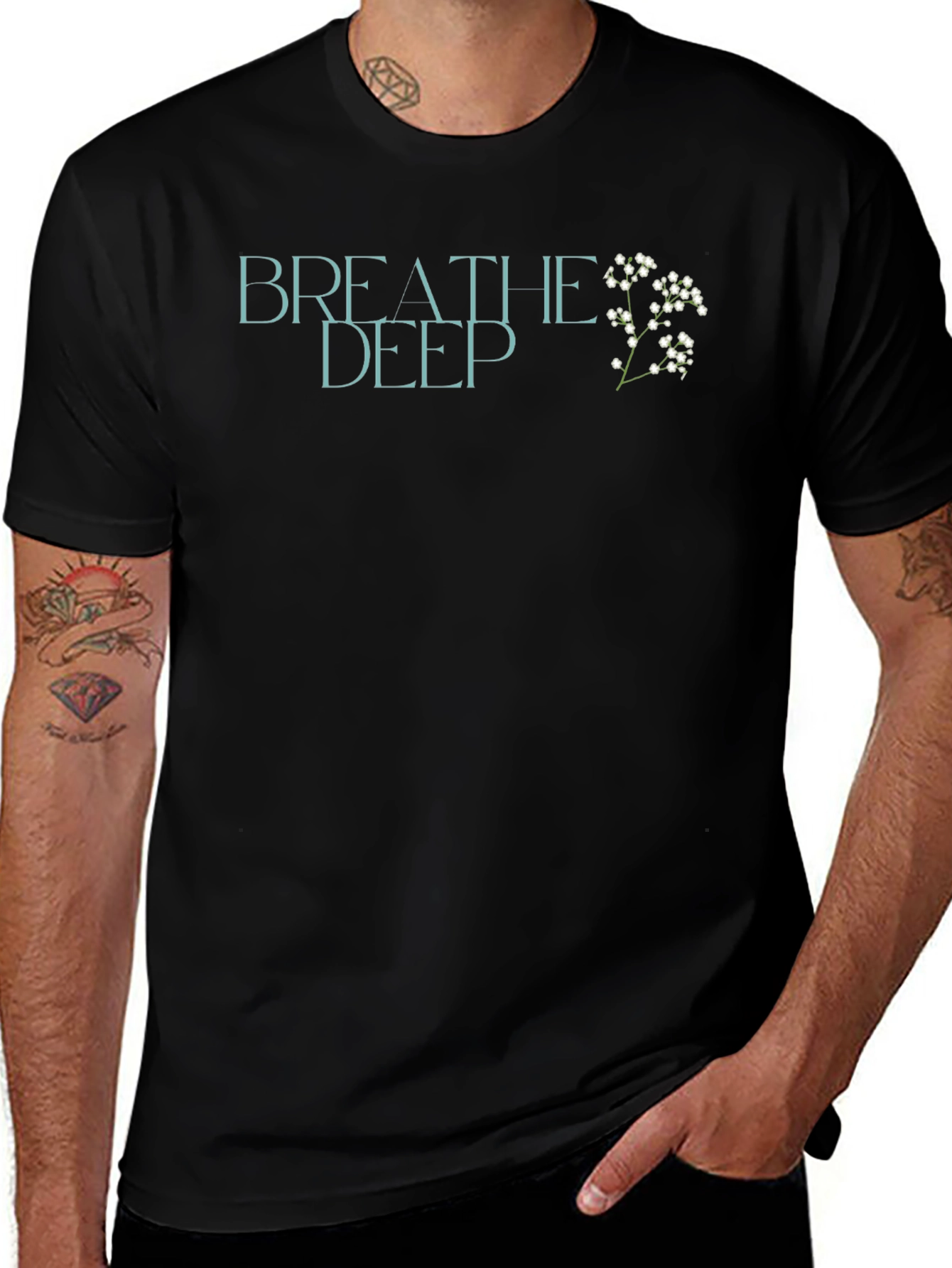 Breathe Deep Graphic Tee - Relaxed Fit