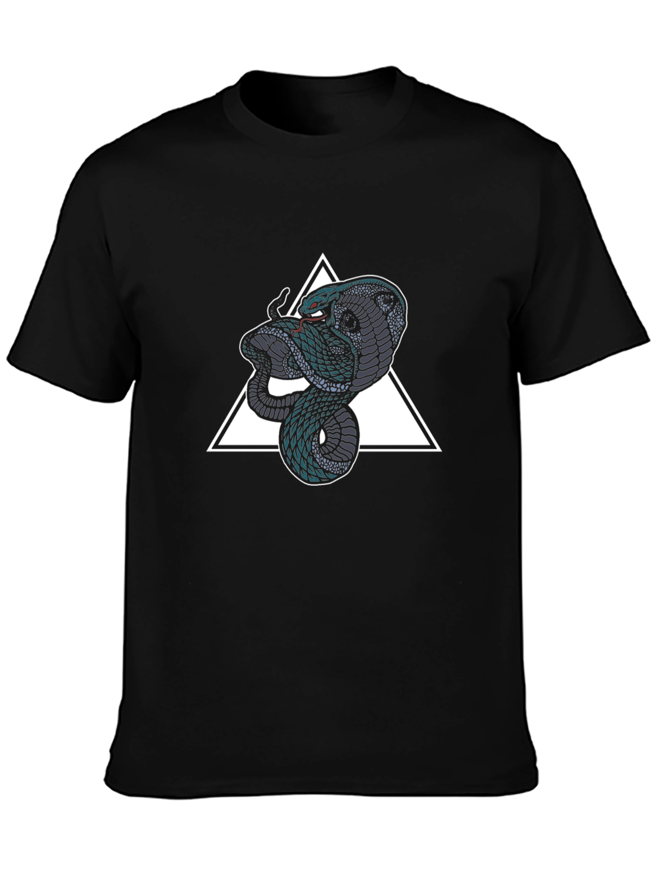 Cobra Triangle Graphic Tee - Mens Black T-Shirt