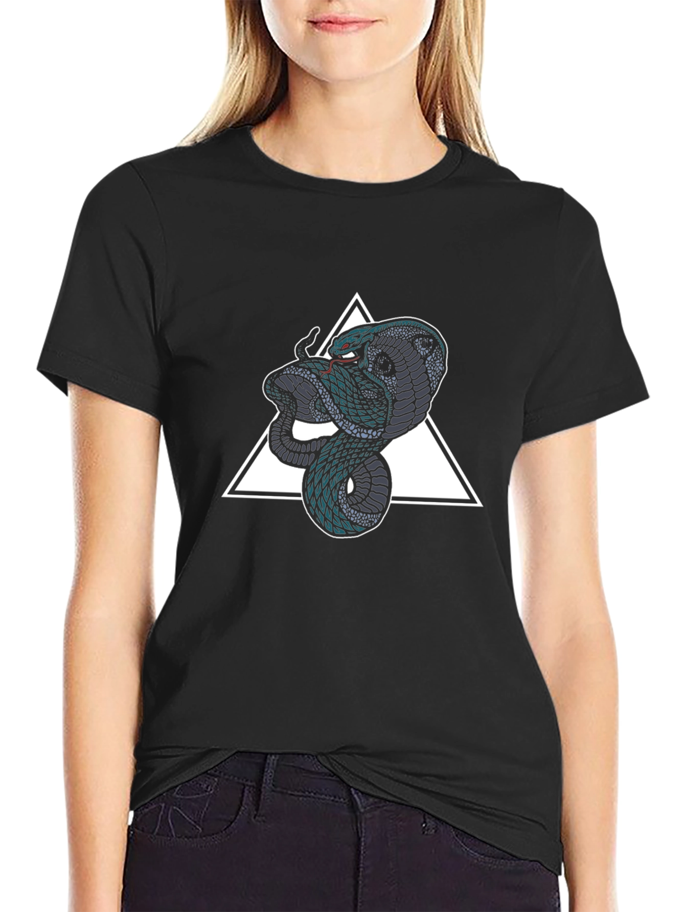 Cobra Triangle Graphic Tee - Mens Black T-Shirt