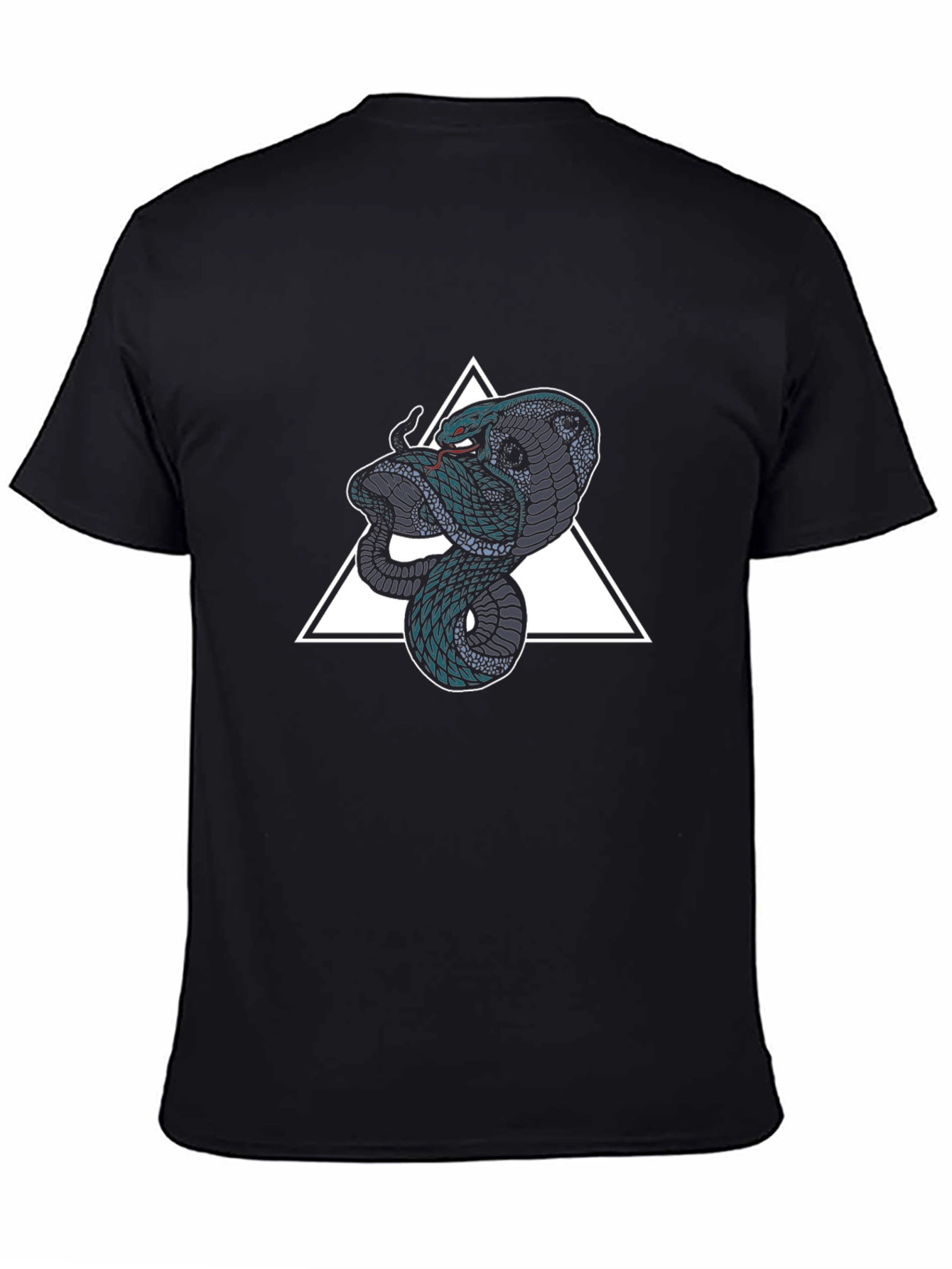 Cobra Triangle Graphic Tee - Mens Black T-Shirt