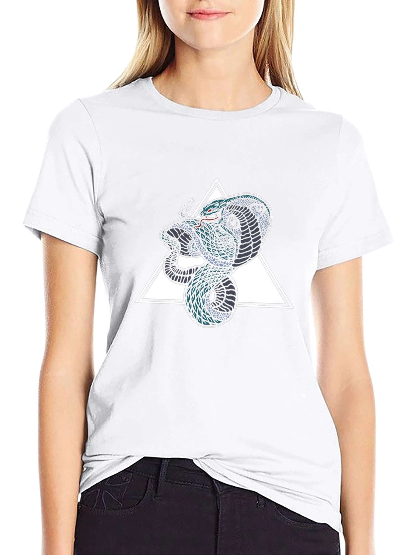 Cobra Triangle Graphic Tee - Mens Black T-Shirt