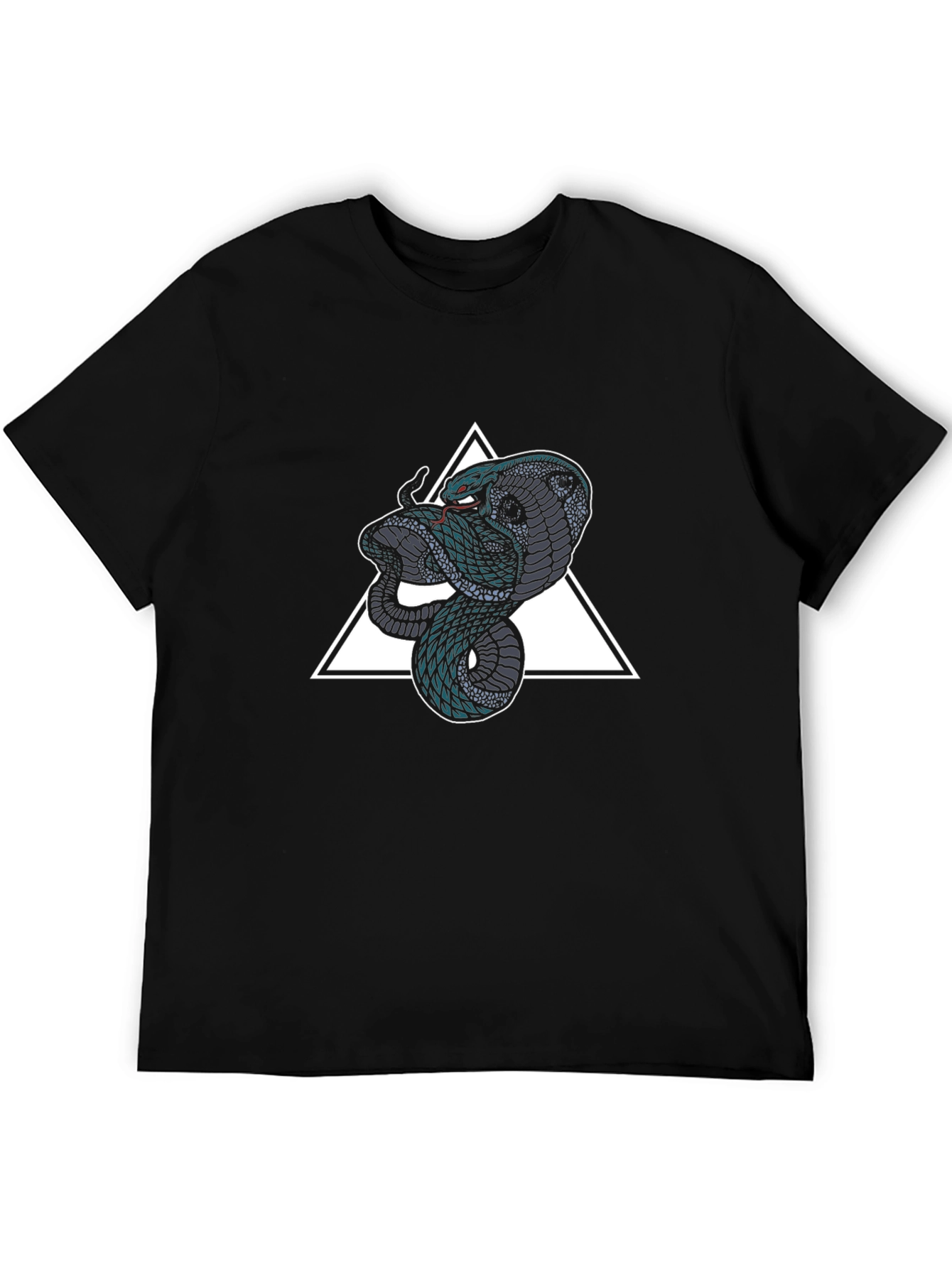 Cobra Triangle Graphic Tee - Mens Black T-Shirt