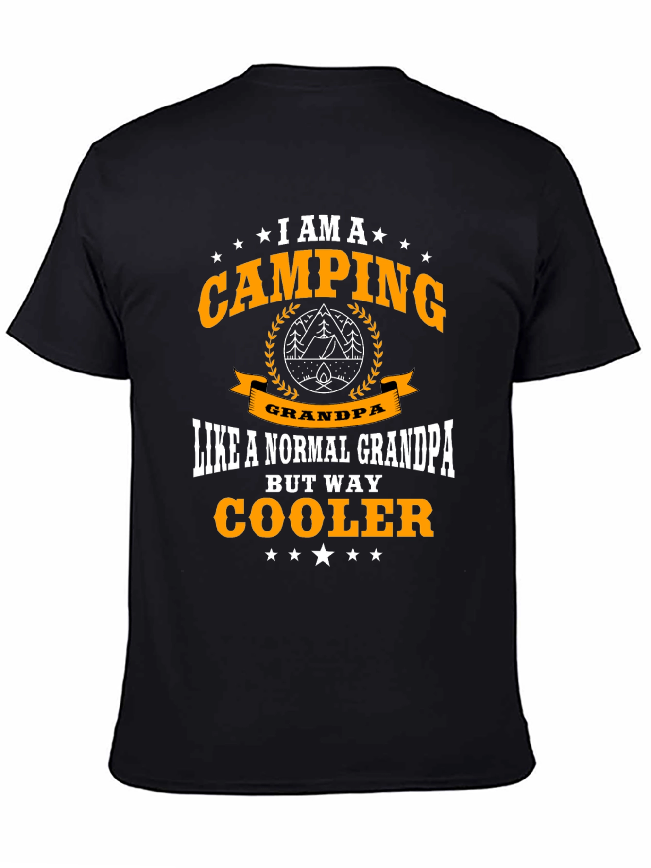 Camping Grandpa T-Shirt - Cooler Than Normal